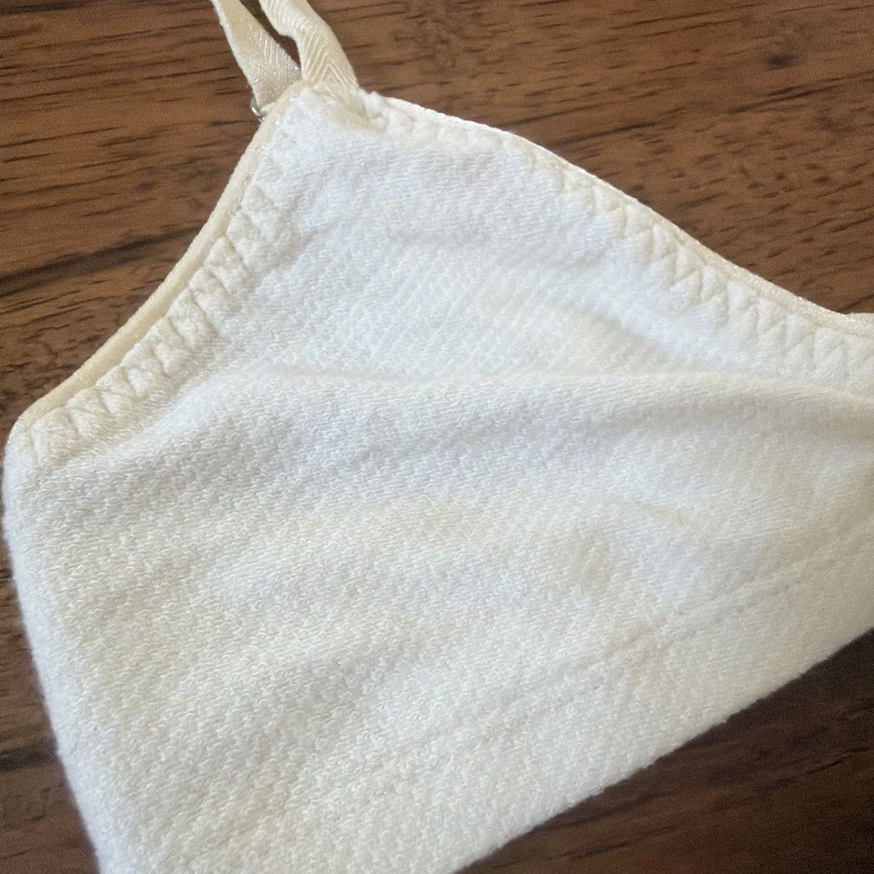 Бюстгальтер ARQ Susanna маленький лот из 3 S хлопок пике черный синий кремовый мягкий органический  - Изображение 3 из 4