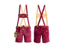 BAVARIA TRACHTEN WOMEN 16 AUTHENTIC LEDERHOSEN OKTOBERFEST OUTFIT CHERRY RED