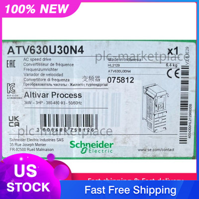 SCHNEIDER Electric ATV630U30N4 Converter 3KW 3HP Altivar Process ATV630 50/60Hz