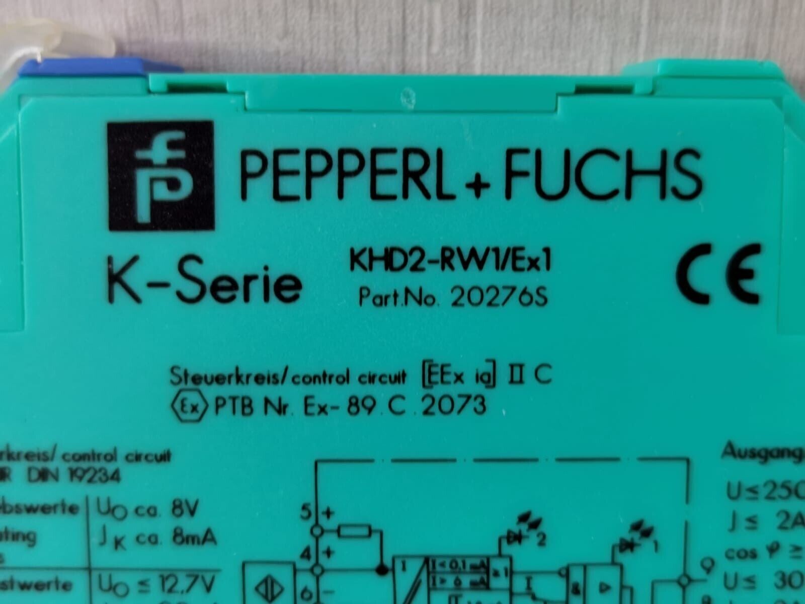 Pepperl+Fuchs 20276S PEPPERL+FUCHS KHD2-RW1/Ex1 TRANSFORMER ISOLATED BARRIER P/n.: 20276S 2