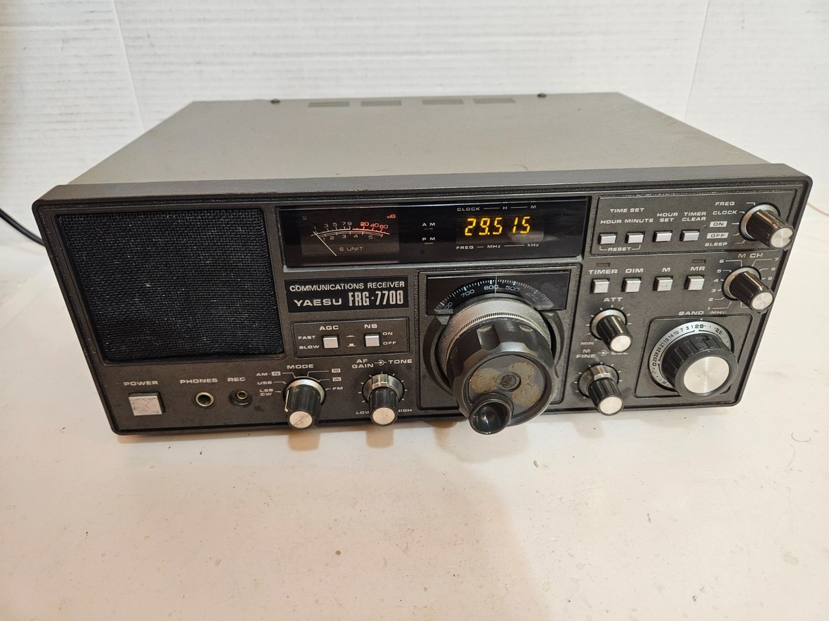 YAESU FRG-7700 Communications Receiver Shortwave Radio Tested