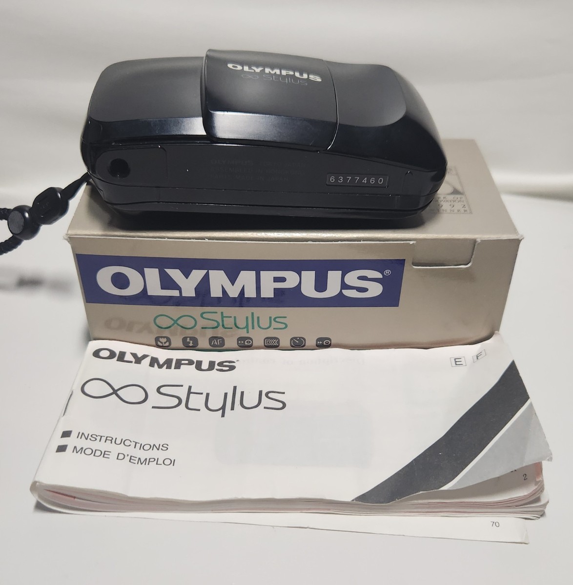 Olympus Infinity Stylus 35mm Film Camera In Box With Manual