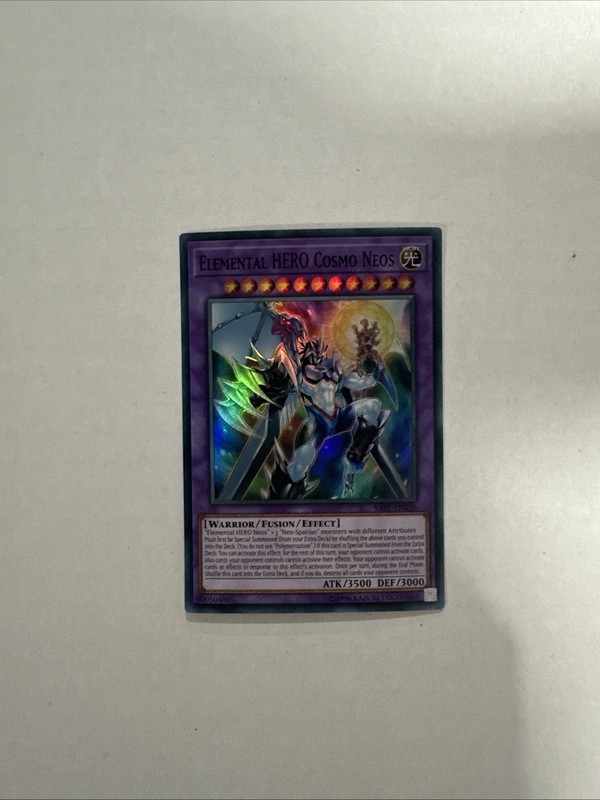 Yu-Gi-Oh Card - SAST-EN036 - ELEMENTAL HERO COSMO NEOS (super rare) - NM/M