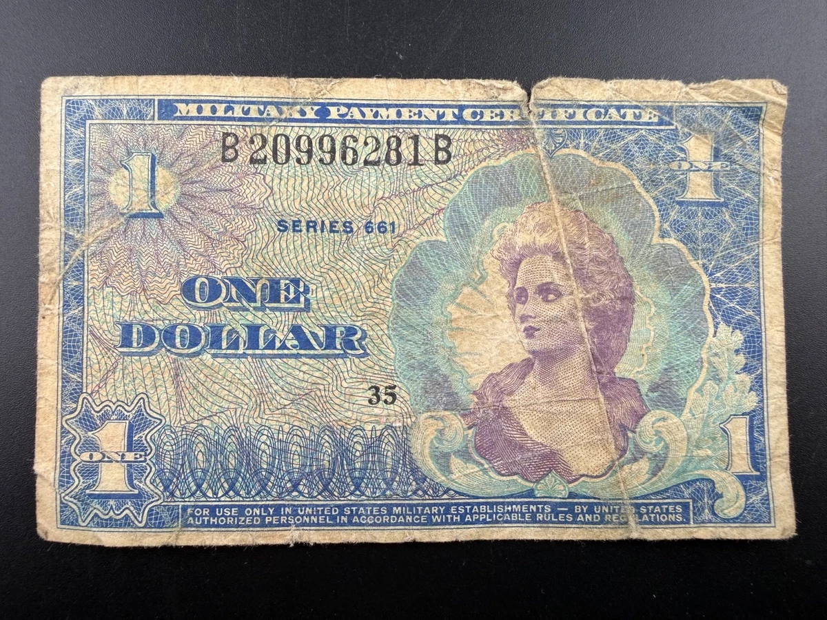 Circulated $1 US Military Payment Certificates for sale | eBay