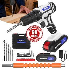 Cordless Combi Drill Set Electric Impact Driver Screwdriver 1 OR 2 x 21V Battery