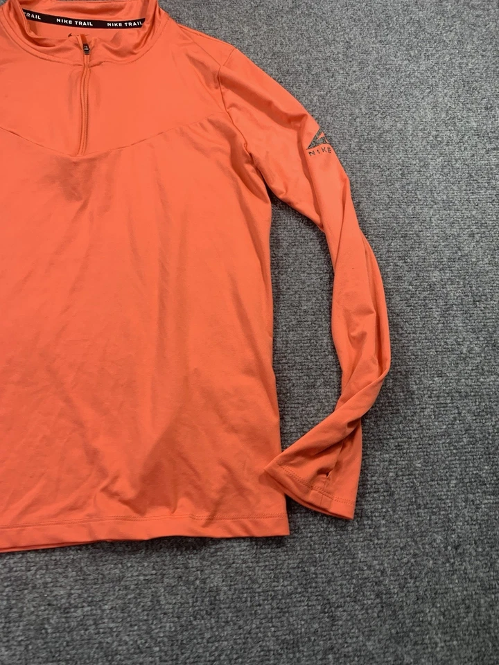 Nike Sweater Womens XS Red Long Sleeve 1/4 Zip Nike Trail Dri Fit Running - Image 4 of 4