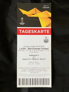 2019/20 LASK Linz v Manchester United PERFECT