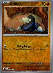 Drilbur 111/197 Obsidian Flames Reverse Holo Common