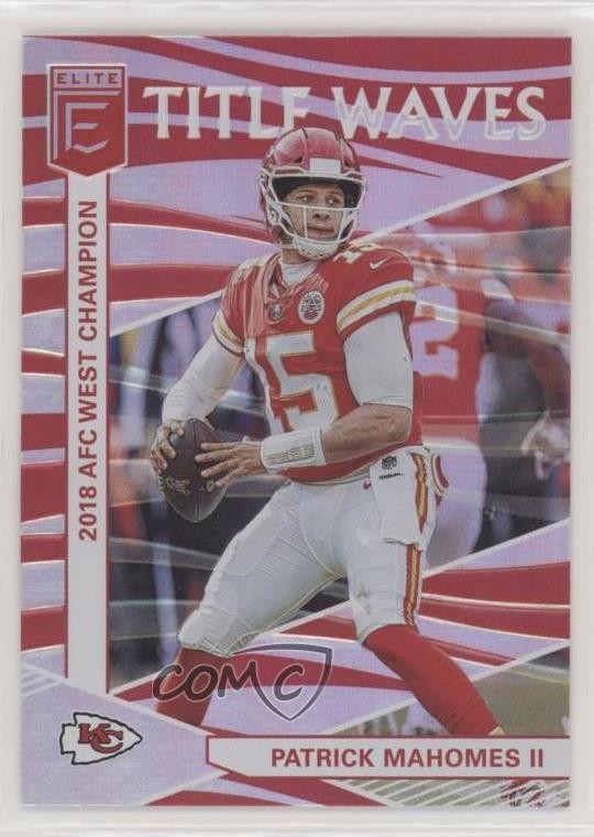 2019 Panini Donruss Elite Title Waves Patrick Mahomes II #TW-3 o7m