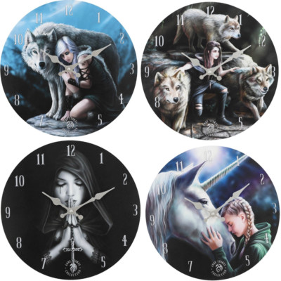 ANNE STOKES Collection Statement WANDUHR Wanddeko Wandbild Uhren 34cm Geschenk