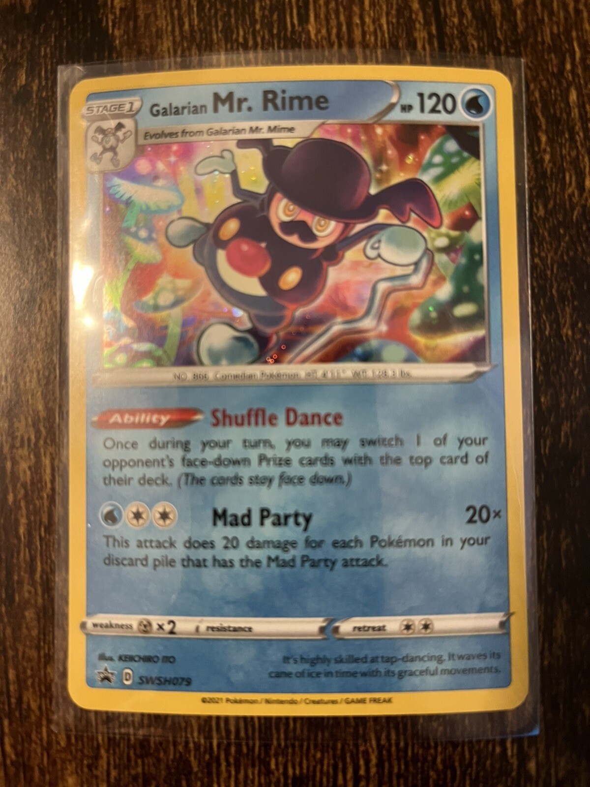 Galarian Mr. Rime SWSH079 - NM Holo Black Star Promo - Pokemon Card