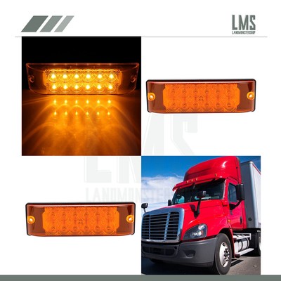 8x 12V LED Amber Orange Side Marker Lights Indicator Trailer Truck 8x 12V LED Amber Orange Side Marker Lights Indicator Trailer Truck
