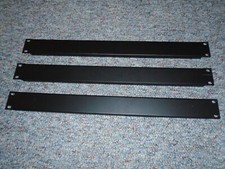 LOT OF 3 MIDDLE ATLANTIC 1U STEEL FLANGED PANEL FOR 19" RACKS