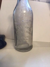 8” HFC. KIESS BROS BOTTLING WORKS ST PAUL MN 1900’s SODA BOTTLE . BEAUTY HTF