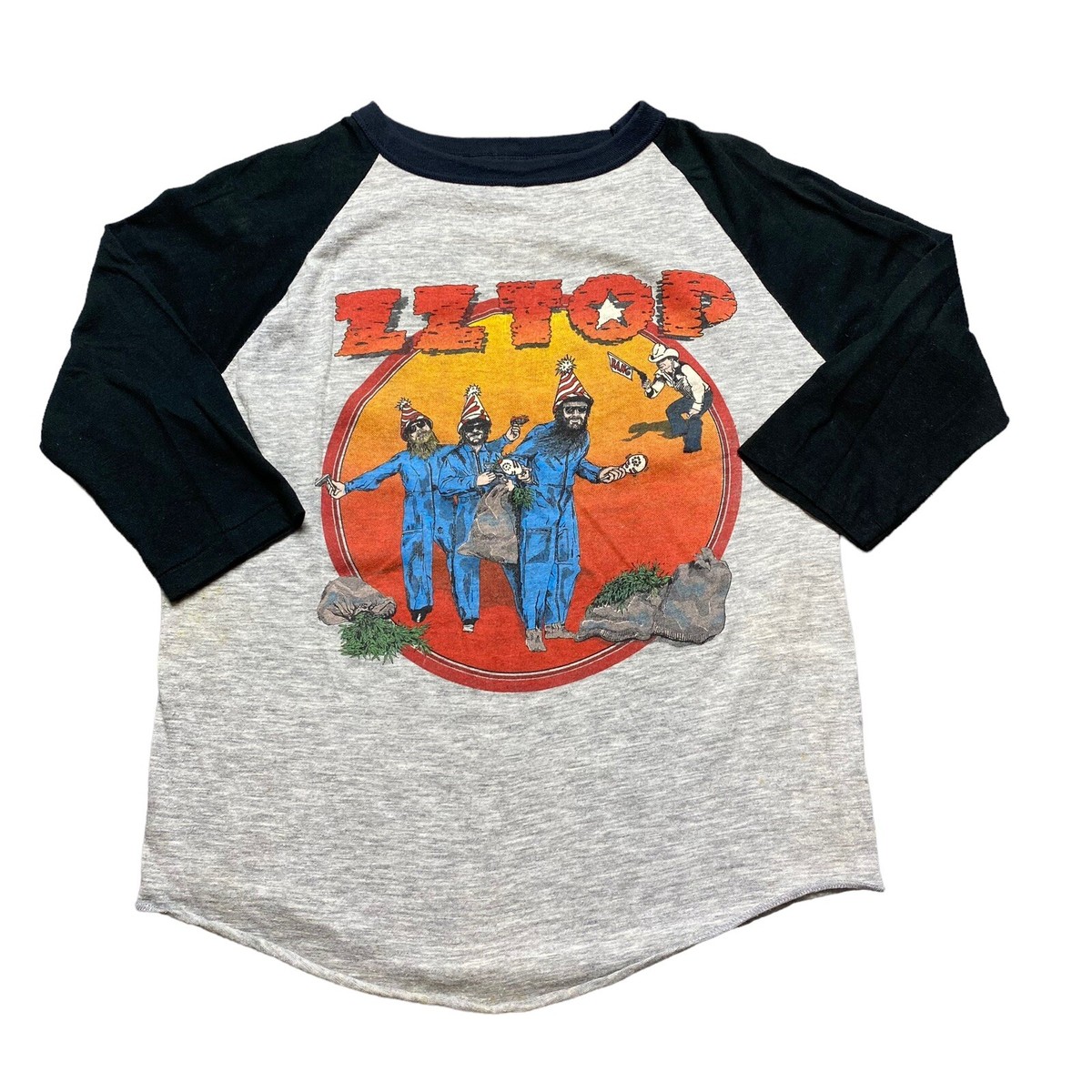 Vintage ZZ Top Tour Band Rock T-Shirt 80s RARE Heaven Hell Vintage ZZ Top Tour Band Rock T-Shirt 80s RARE Heaven Hell