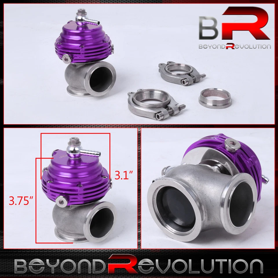 35mm 38mm Purple Turbo Charger Boost Manifold Flanges External Wastegate V-Band - Image 2 of 4