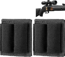 2 Rounds Bullet Shell Holder Ammo Pouch for Rifle with Adhesive Backing Sticker
