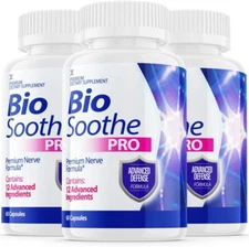 BIO SOOTHE PRO Advanced Defense Premium Formula - 3 Bottles/60 Caps Each!