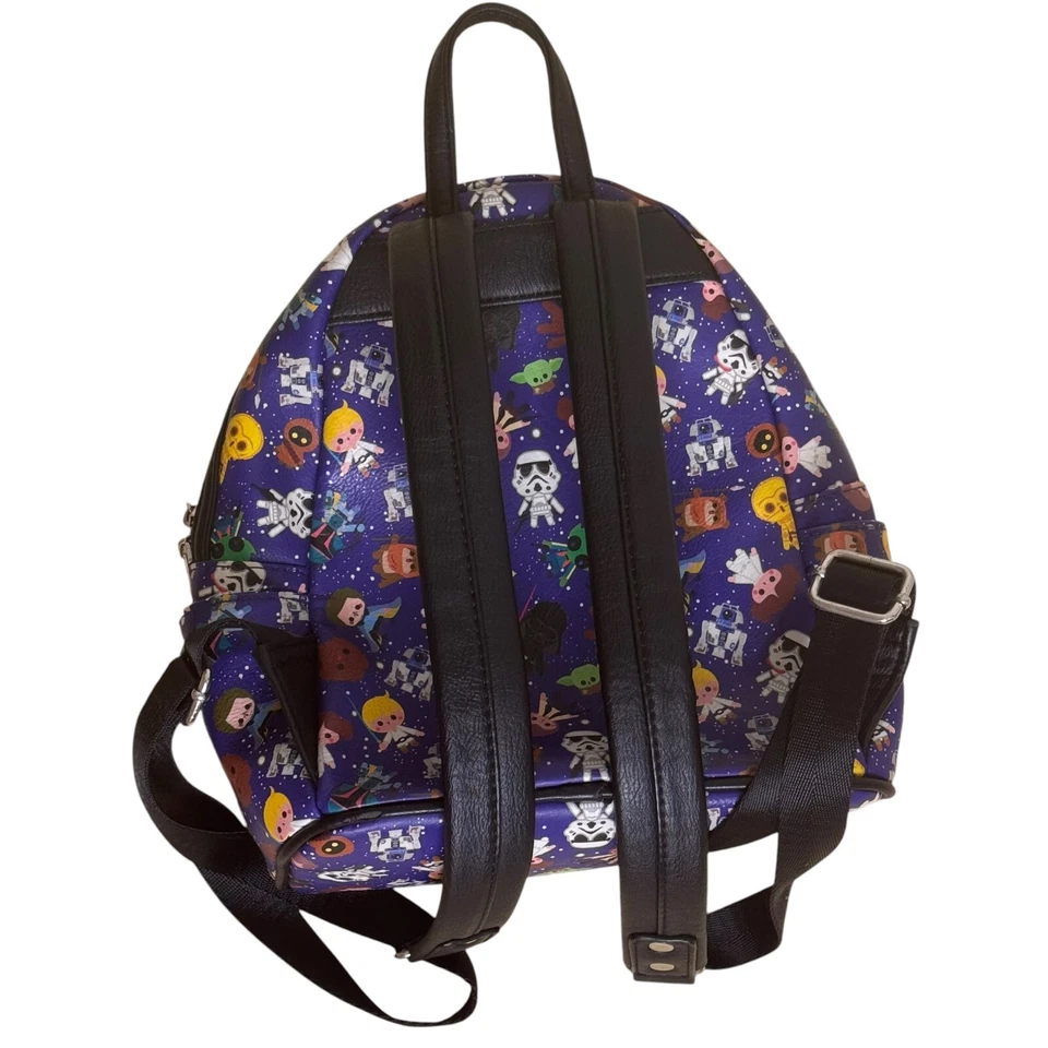 Mini Mochila Loungefly Chibi Star Wars Parques Disney Nueva Sin Etiquetas BV Foto 4 de 4