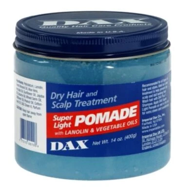 ALL BRANDS DAX | Super Light Pomade (14oz - 397g) *UK FREE & FAST POSTAGE*