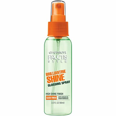 Garnier Fructis Style Brilliantine Shine Glossing Spray, All Hair Types, 3 oz