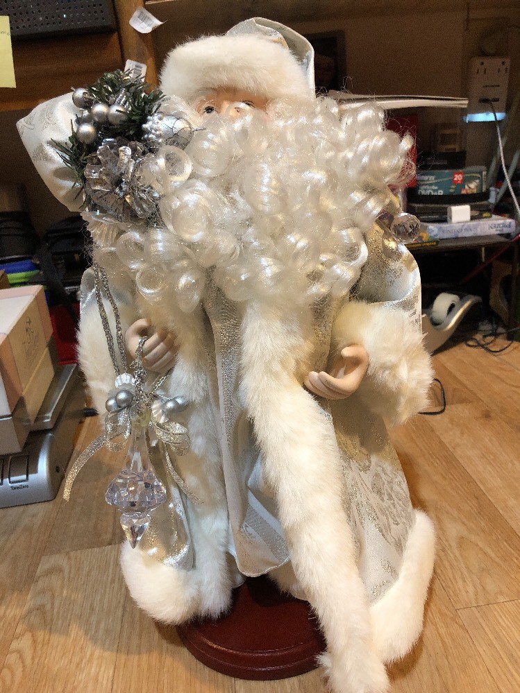 Winter White Father Christmas Decoration Santa Clouse White Outfit 15 | eBay Winter White Father Christmas Decoration Santa Clouse White Outfit 15 | eBay