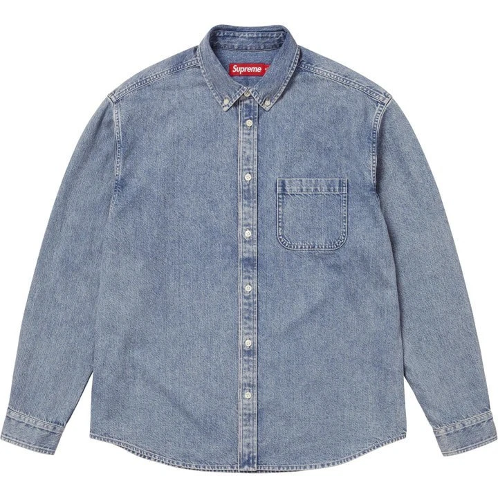 Supreme Long Sleeve Blue Shirts for Men for sale | eBay