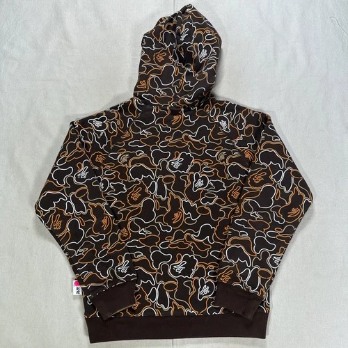 A Bathing Ape Reversible Jacket Mens Small Camo Hoodie Full Zip Pockets image 8