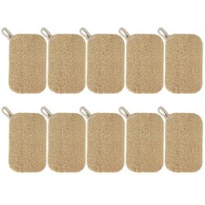 10PCS Loofah Dish Sponges Reusable Kitchen Scrub Sponges for Washing Dishes PN