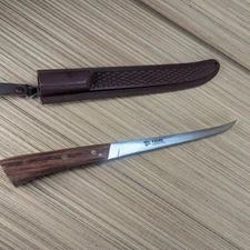 Fjord 8 Inch Fillet Knife Fishing Stainless Steel w/ Sheath Japan