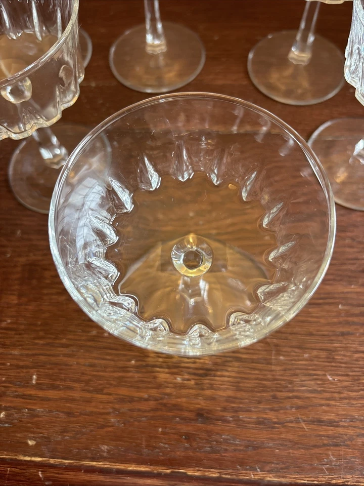 8 Cristal D'Arques Durand REGENCY Alto Sherbet Champagne Copa Postre FR 4.5" Foto 4 de 4