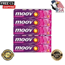 5x Moov Cream Strong Instant Pain Relief Cream 50g PACK of 5, USA- FREE SHIPPING