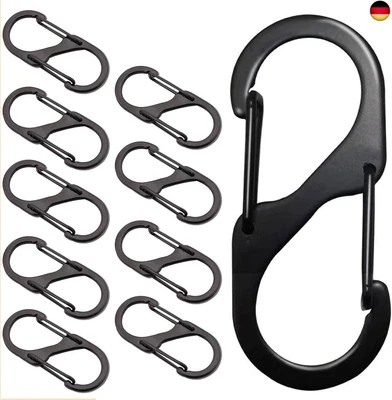 DOANTE 10 Stück karabiner,schlüssel karabiner,karabinerhaken,S karabiner klein,S K