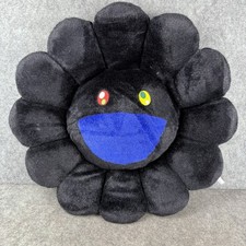 Takashi Murakami Black Flower Plush Cushion Pillow 60cm Kaikai Kiki Complexcon