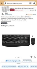 Brand New EDJO C203 Wireless Keyboard with mouse Black 