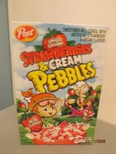 Post Limited Edition Strawberries & Cream Pebbles Cereal NEW