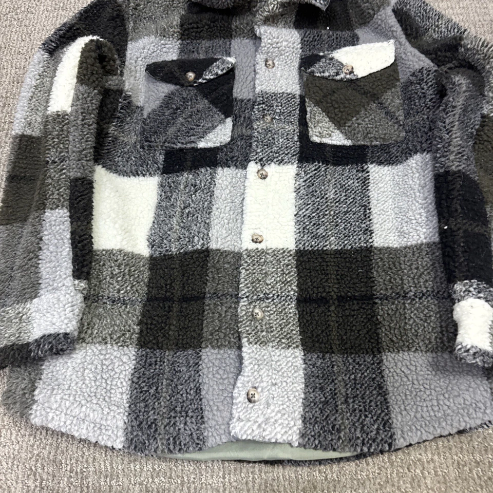 Volcom Jacket Multicolored Plaid Long Sleeve Women’s Size Small - Image 3 of 4