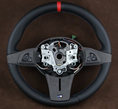 OEM BMW Steering WheeI thick soft M Stitched  z4 M e85 e86 fully wrapped multy