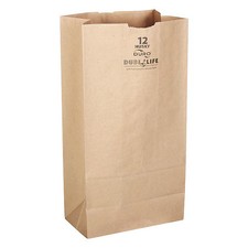 Duro Bag 70212 Grocery Bag, Brn, 13-3/4"L, 7-1/16" W, Pk400