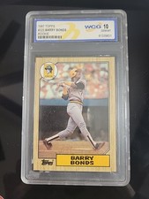 1987 TOPPS TIFFANY #320 BARRY BONDS WCG 10 GEM MT