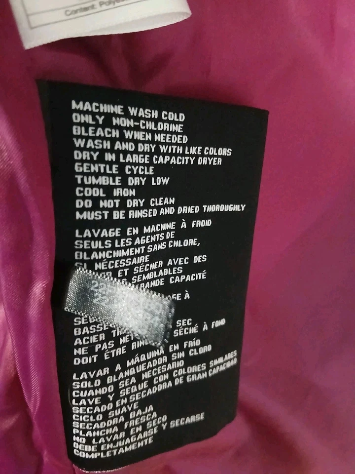 Abrigo GUESS para mujer con cinturón Softshell granate grande Foto 3 de 4