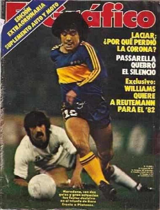 rare magazine voz de Boca Jrs Argentina N3 1981 Diego Maradona