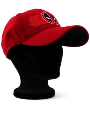New Era Deadpool 39thirty Fitted Hat Size Medium-Large Stretch Fit Marvel Comics