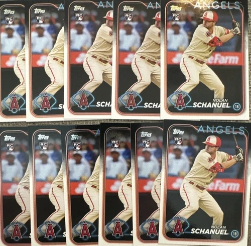 2 Card Lot • 2024 Topps Series 1 NOLAN SCHANUEL RC #53 Rookie • Angels Star PWE