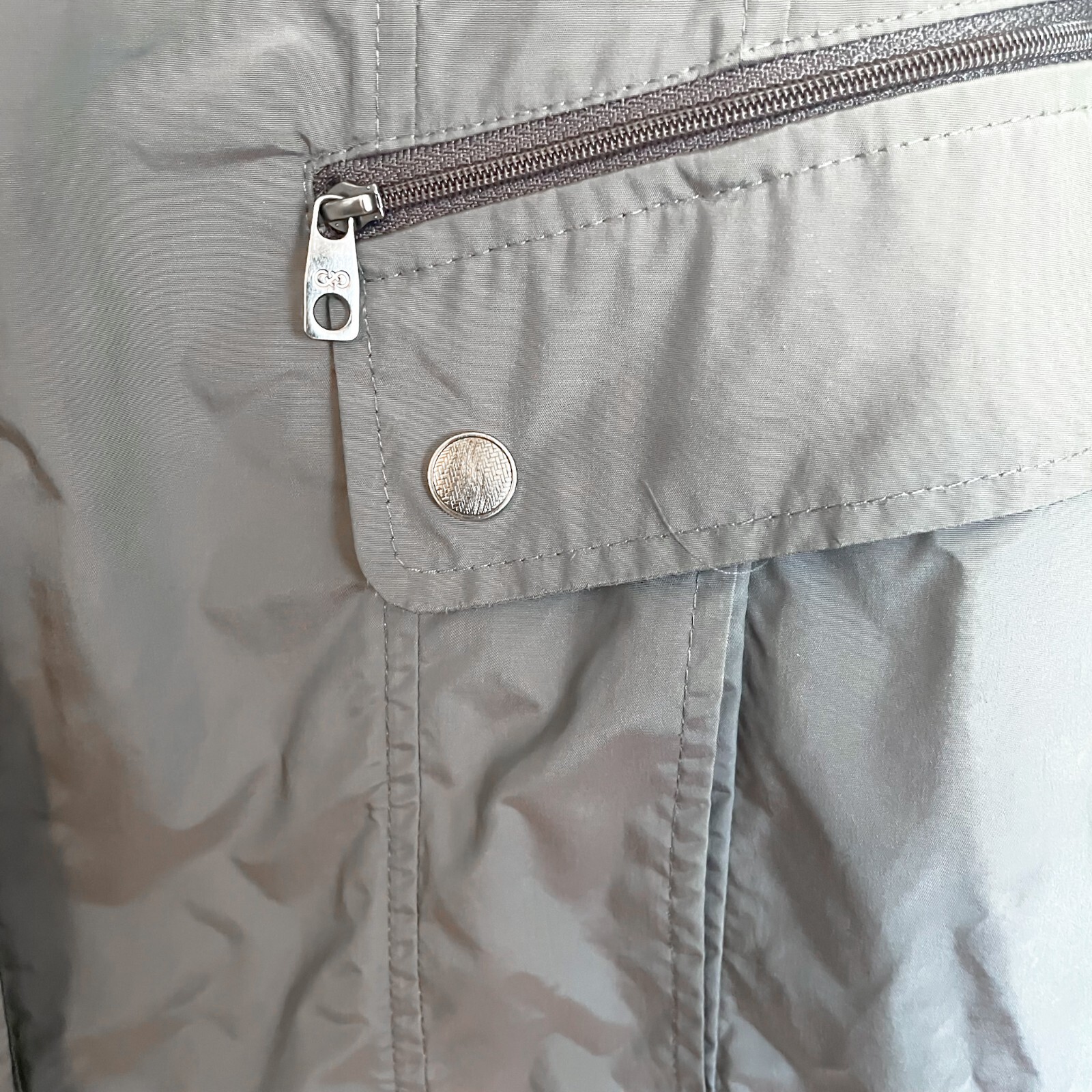 Cole Haan Signature Rain Jacket Windbreaker Adjustable Waist Size Large