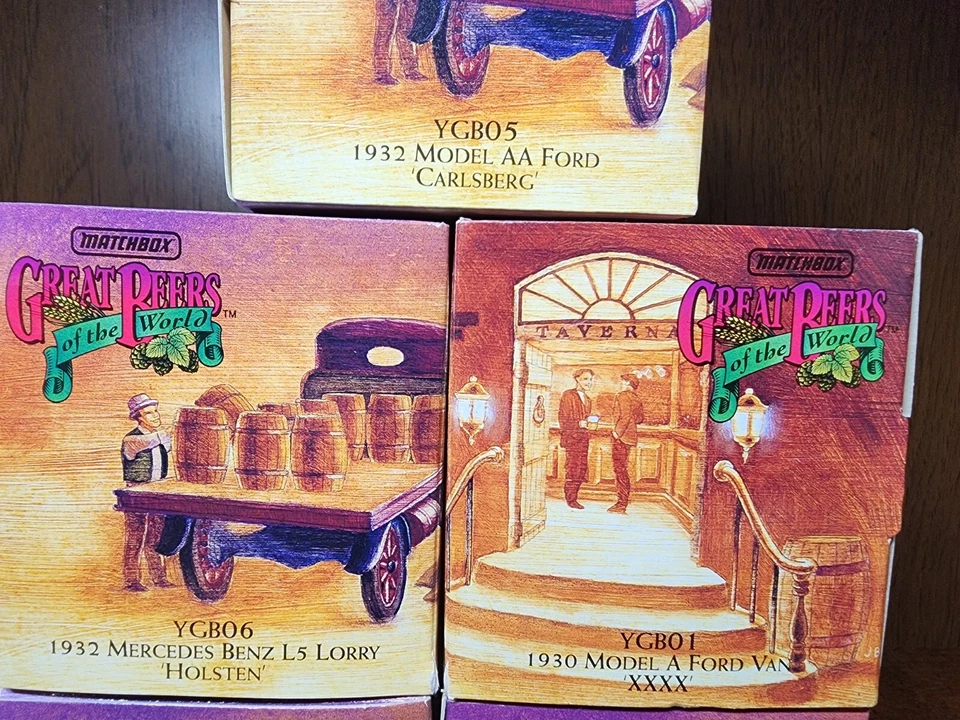 Set of Matchbox Great Beers Of The World Diecast Trucks 1:43 scale in box - Image 4 of 4