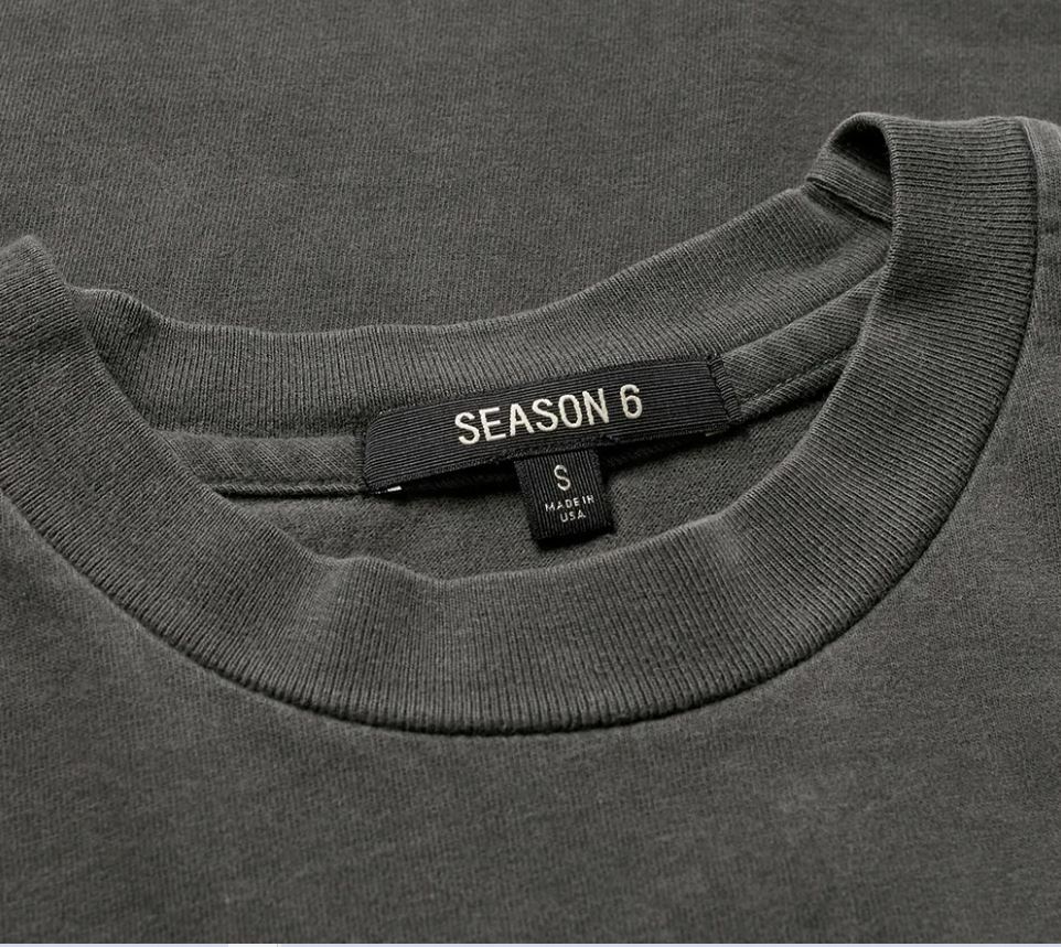 Men's Adidas Yeezy Season 6 Classic Tee Core Sz M YZ6U1055 Men's Adidas Yeezy Season 6 Classic Tee Core Sz M YZ6U1055
