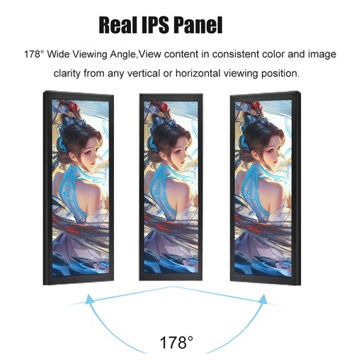 7.84'' Mini Portable Monitor 400*1280 IPS LCD Screen Display for CPU GPU Aida64 - Picture 3 of 14