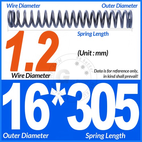 Molla a compressione lunghezza 305 mm molle a pressione OD 3-60 mm filo diametro 0,3 mm-6,0 mm - Foto 61 di 196
