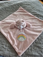 Doudou Peluche Bisounours Bears Care Baby Rose Arc-en-ciel